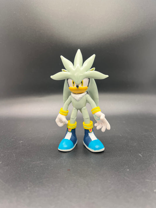 Jakks pacific Sonic the Hedgehog SILVER Articulated 4 inch Figure