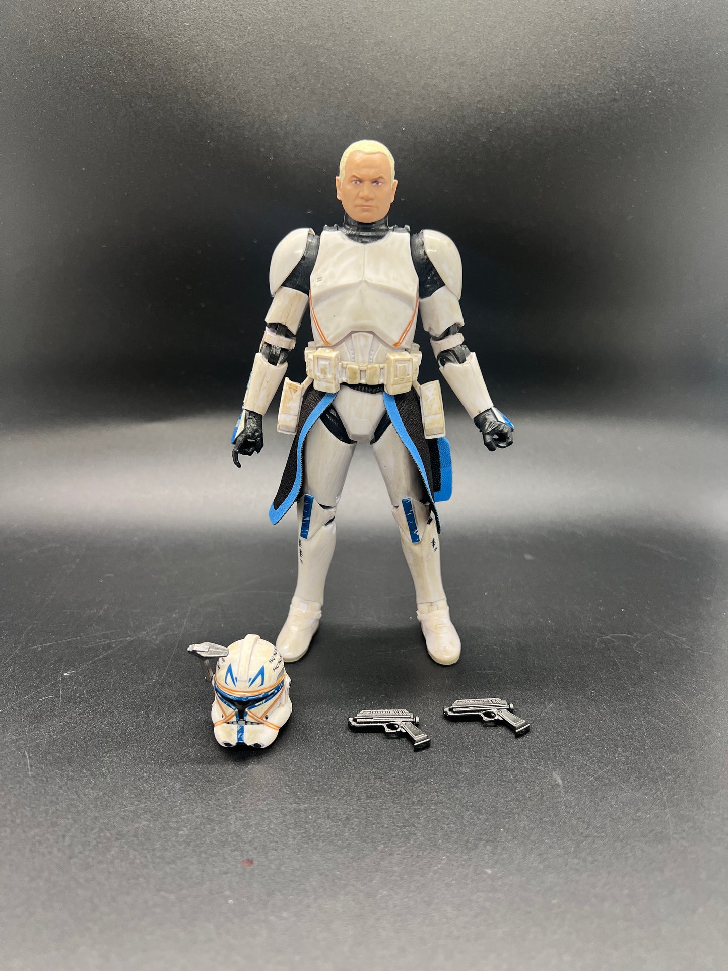 Hasbro Star Wars Clone Captain Rex Black Series 6 Inch Action Figure Incomplete