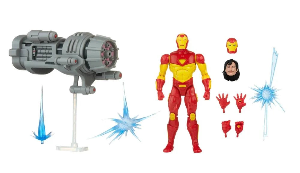 Marvel Comics Marvel Legends Retro Collection Iron Man with Plasma Cannon SDCC 2022 Exclusive Action Figure