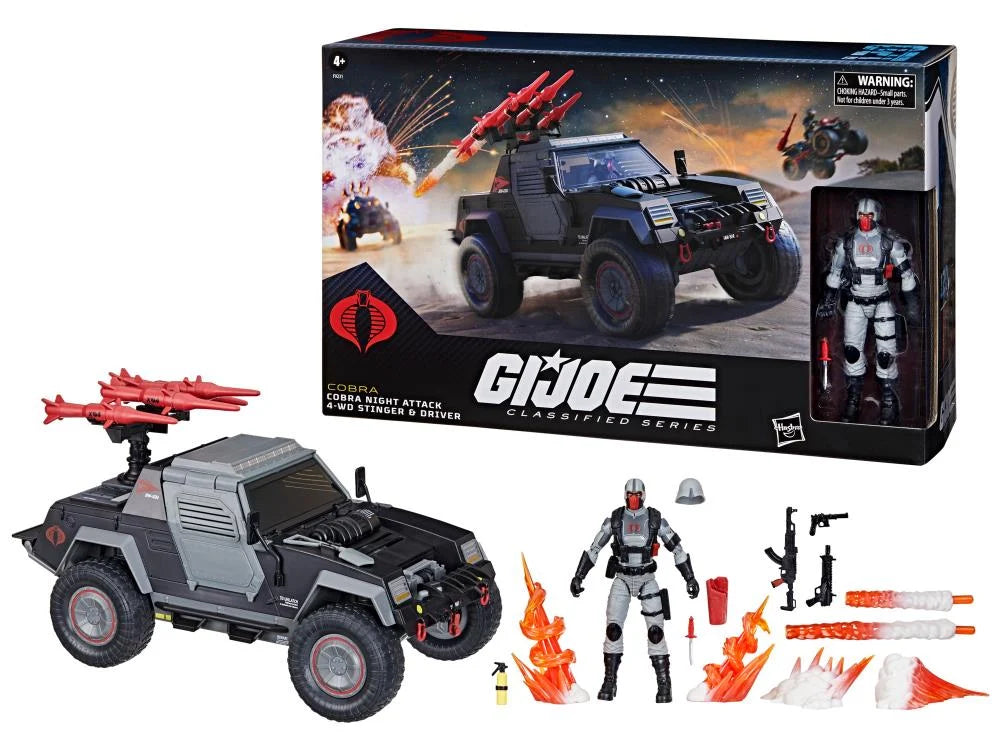 G.I. Joe Classified Series Cobra Night Attack 4-WD Stinger & Driver Set