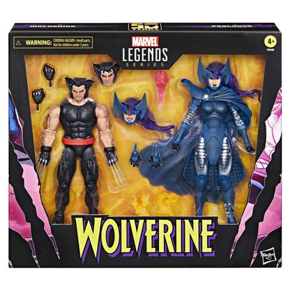 Wolverine 50th Anniversary Marvel Legends Wolverine and Psylocke Action Figure Two-Pack