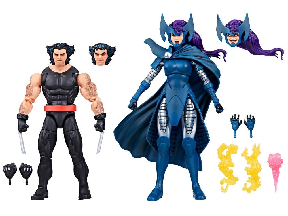 Wolverine 50th Anniversary Marvel Legends Wolverine and Psylocke Action Figure Two-Pack