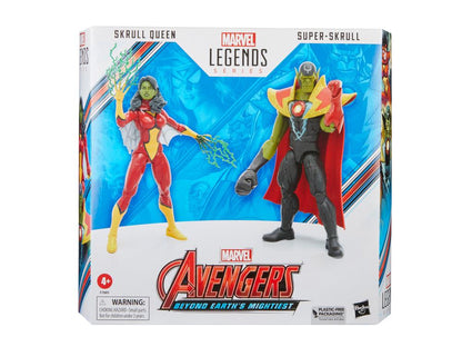 The Avengers 60th Anniversary Marvel Legends Skrull Queen and Super Skrull Action Figure Two-Pack