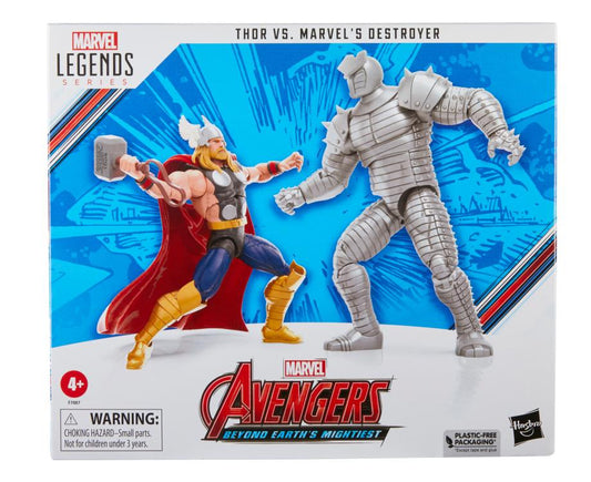 The Avengers 60th Anniversary Marvel Legends Thor vs. The Destroyer Action Figure Two-Pack