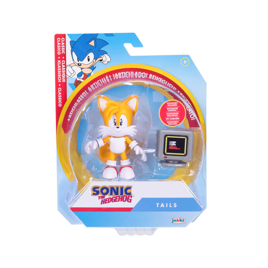 Jakks Pacific Sonic the Hedgehog Classic Tails with Item Box 2.5" Figure