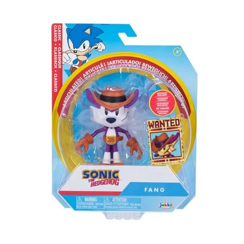 Sonic the Hedgehog Wave 19 Classic Fang with Wanted Poster 4-Inch Action Figure